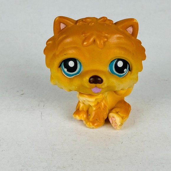 Littlest Pet Shop LPS Orange Brown Chow Chow Puppy Dog Pretend Play Toy 2005 - Picture 1 of 9